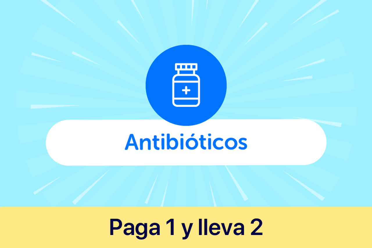 Antibióticos Paga 1 y Lleva 2